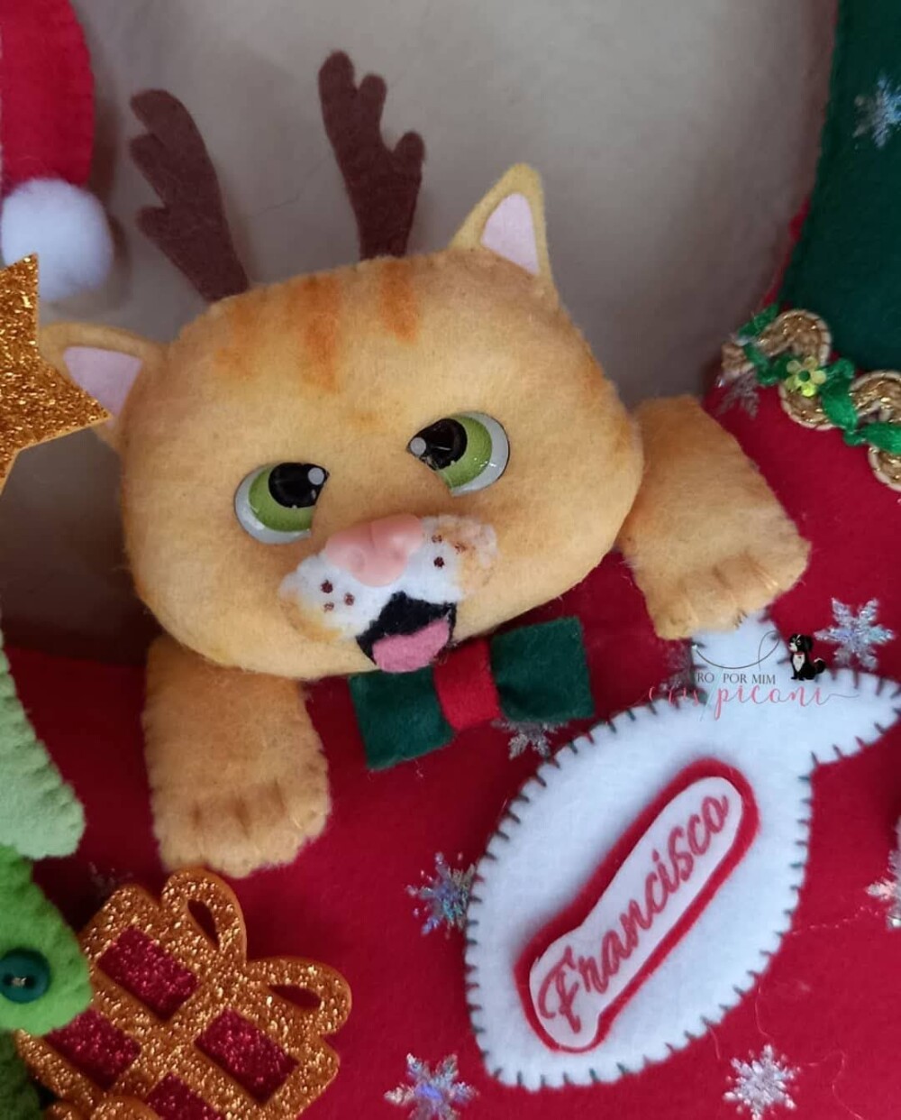 Guirlanda pet personalizada natalina