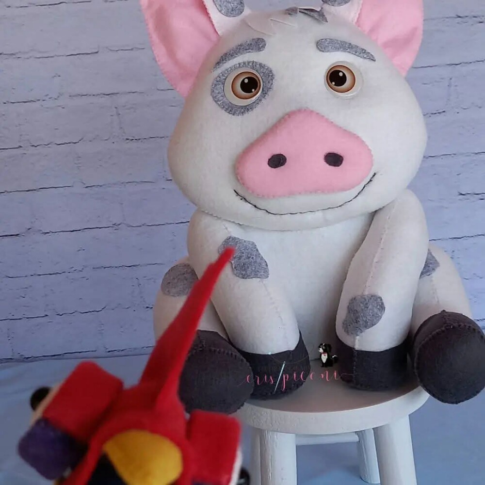 Puá e heihei em feltro