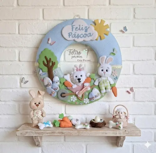 Guirlanda pet personalizada de pascoa