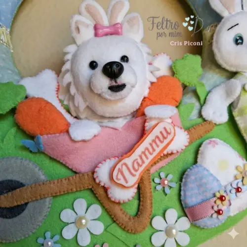 Guirlanda pet personalizada de pascoa