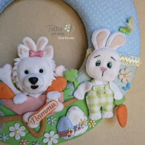 Guirlanda pet personalizada de pascoa