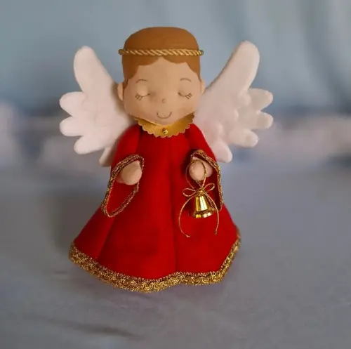 Anjo natalino em feltro 25 cm