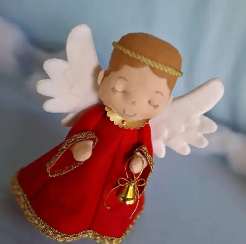 Anjo natalino em feltro 25 cm