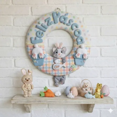 Guirlanda pet personalizada de pascoa