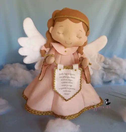 Anjo da Guarda Menina em Feltro