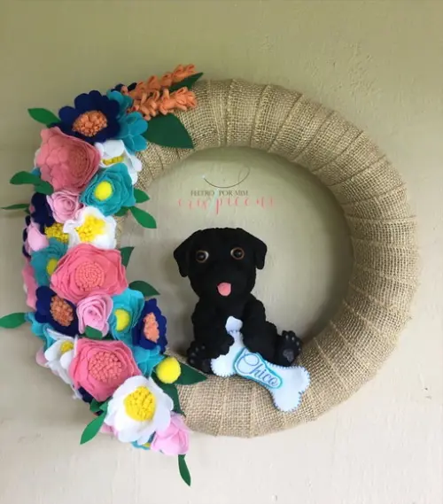 Guirlanda personalizada bem vindo flores e pet!