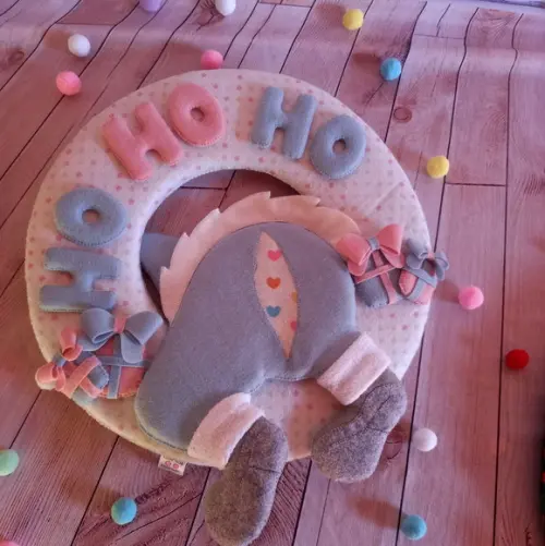 Guirlanda Noel Hoho Candy em Feltro