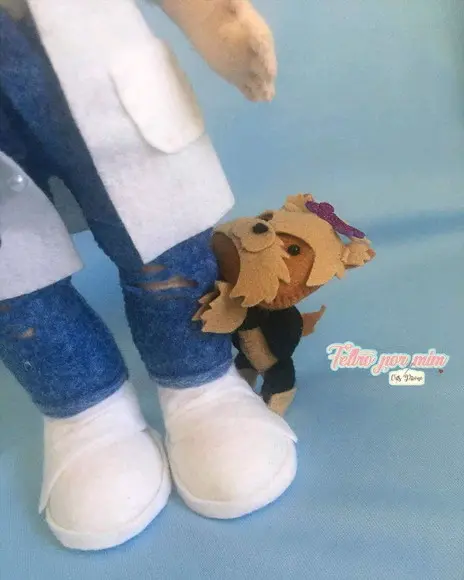 Veterinária em feltro