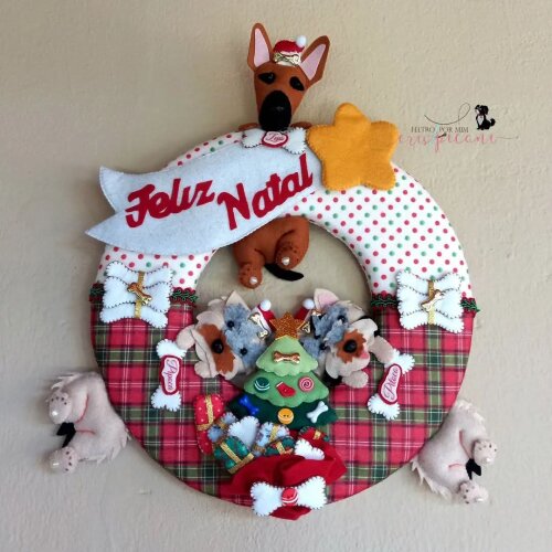 Guirlanda pet personalizada natalina