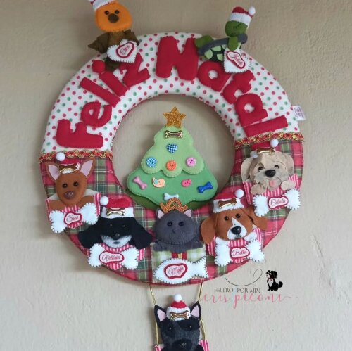 Guirlanda pet personalizada natalina