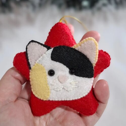 Estrelinhas natalinas gatinhos