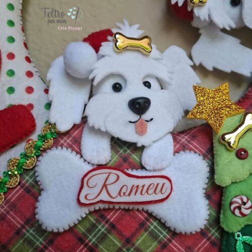 Guirlanda pet personalizada natalina