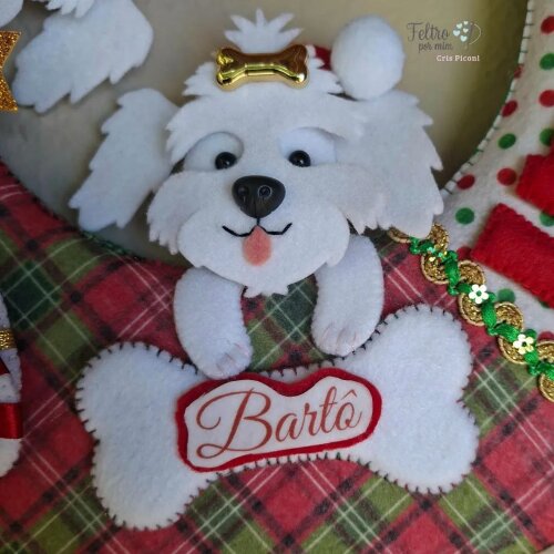 Guirlanda pet personalizada natalina
