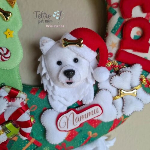 Guirlanda pet personalizada natalina