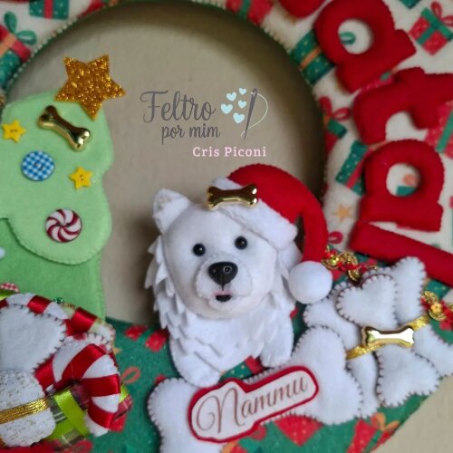 Guirlanda pet personalizada natalina