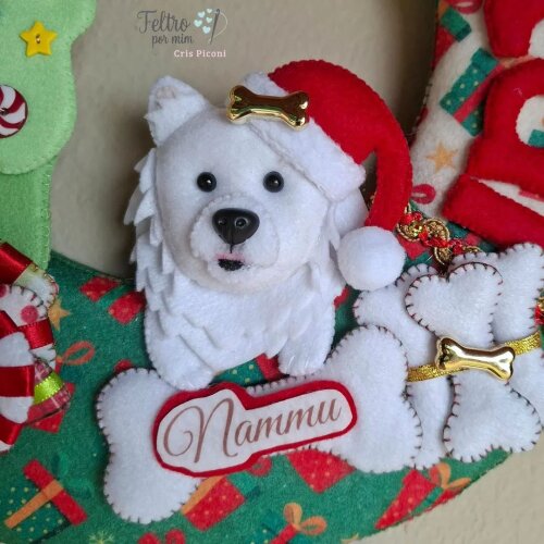 Guirlanda pet personalizada natalina