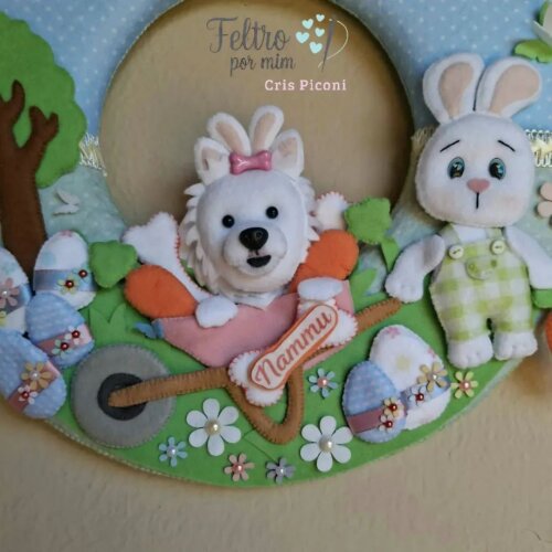 Guirlanda pet personalizada de Páscoa