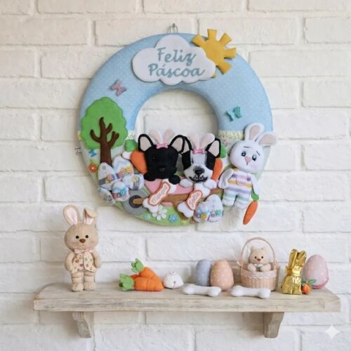 Guirlanda pet personalizada Páscoa