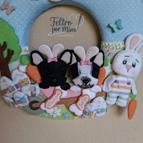 Guirlanda pet personalizada Páscoa