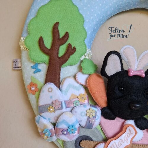 Guirlanda pet personalizada Páscoa