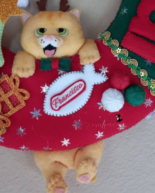 Guirlanda pet personalizada natalina
