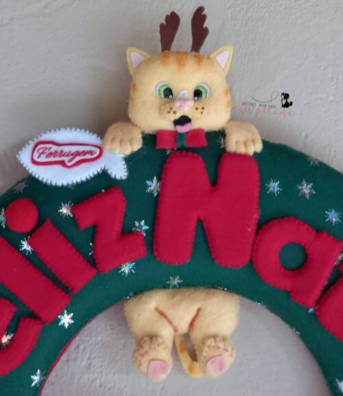 Guirlanda pet personalizada natalina