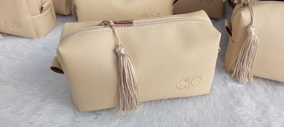 10 Necessaire Box m Cor Areia