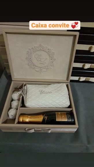 Caixa Convite Padrinhos De Casamento