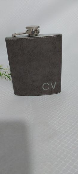 Cantil Couro Cinza Manchado