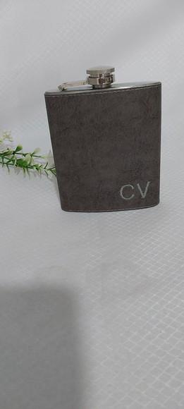 Cantil Couro Cinza Manchado