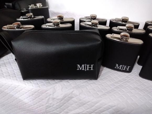 Kit De Cantil E Nécessaire Personalizado Em Couro