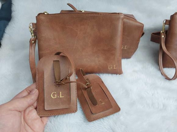 Kit Necessaire , Tag de Mala e Clutch