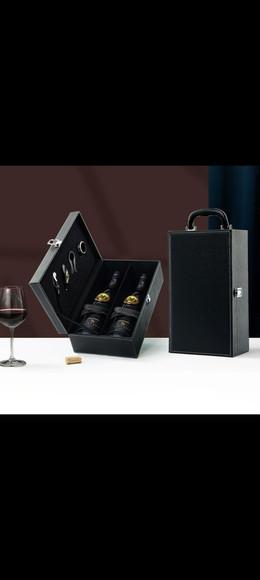 Maleta para Vinhos e Acessorios na Cor Preta