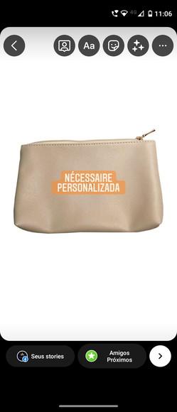 Necessaire em couro personalizada