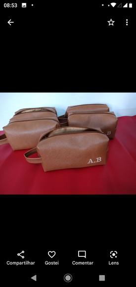 Necessaire em Couro Personalizada