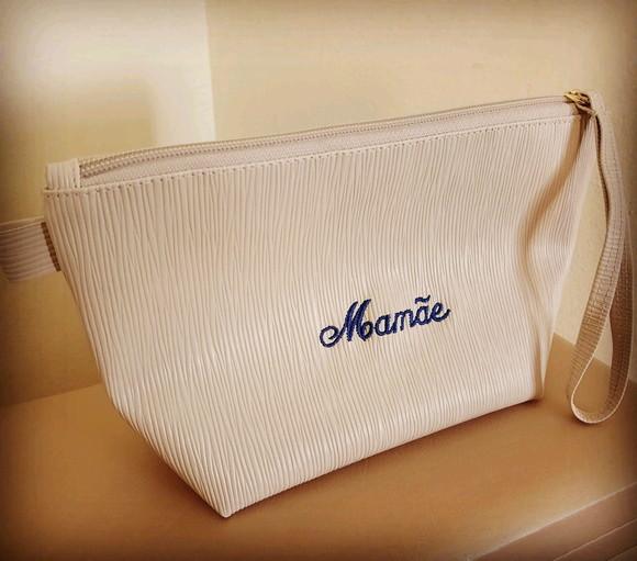 Necessaire em couro trice personalizada