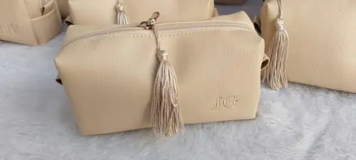 10 Necessaire Box m Cor Areia