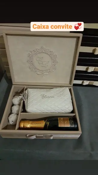 Caixa Convite Padrinhos De Casamento
