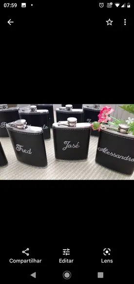 Cantil em couro personalizado
