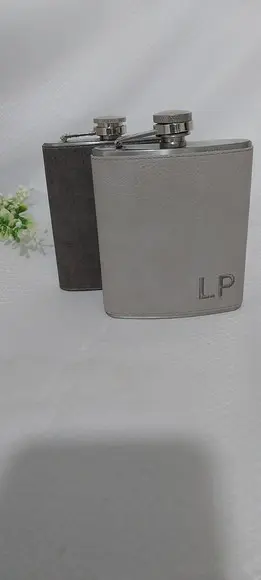 Cantil Personalizado Couro Cinza Claro