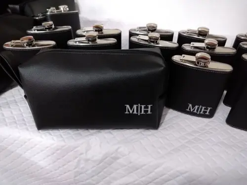 Kit De Cantil E Nécessaire Personalizado Em Couro