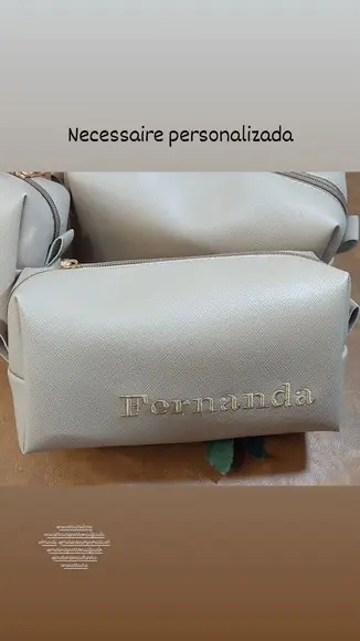 Necessaire em Couro Personalizada