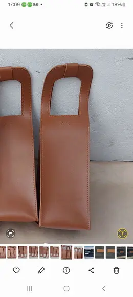 Porta Vinhos em Couro Personalizado.