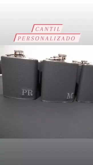 Promoção Cantil em Couro Liso