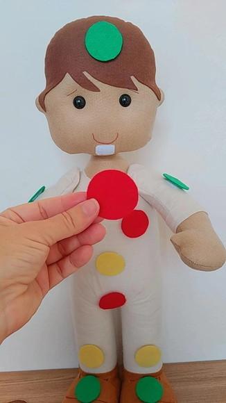 Boneco Semáforo do toque