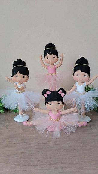 Bailarinas em feltro