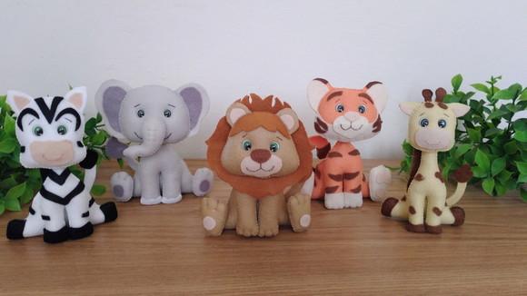 Lembrancinhas Bichinhos do Safari em Feltro