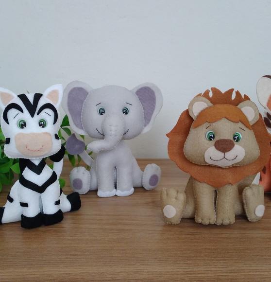 Lembrancinhas Bichinhos do Safari em Feltro