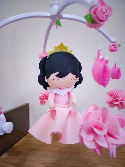 Móbile de berço Musical Princesa