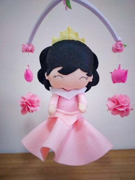 Móbile de berço Musical Princesa